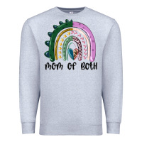 Heather Grey mom of both rainbow Premium Sweatshirt - MaliasSmallBusiness