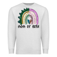 Oatmeal Heather mom of both rainbow Premium Sweatshirt - MaliasSmallBusiness