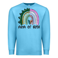 Ocean Blue mom of both rainbow Premium Sweatshirt - MaliasSmallBusiness