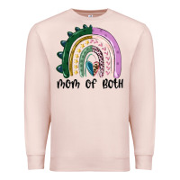 Pale Pink mom of both rainbow Premium Sweatshirt - MaliasSmallBusiness