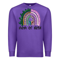 Purple mom of both rainbow Premium Sweatshirt - MaliasSmallBusiness
