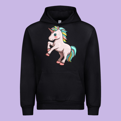 Cute Unicorn Urban Hoodie Designed By Fadigitalartstudio