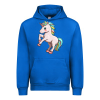 Cobalt cute unicorn Urban Hoodie - FaDigitalArtStudio