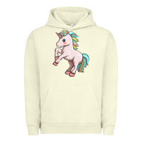 Pigment Pistachio cute unicorn Urban Hoodie - FaDigitalArtStudio