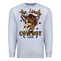 Heather Grey the lonely cowboy club Premium Sweatshirt - MaliasSmallBusiness