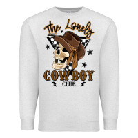 Oatmeal Heather the lonely cowboy club Premium Sweatshirt - MaliasSmallBusiness