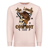 Pale Pink the lonely cowboy club Premium Sweatshirt - MaliasSmallBusiness