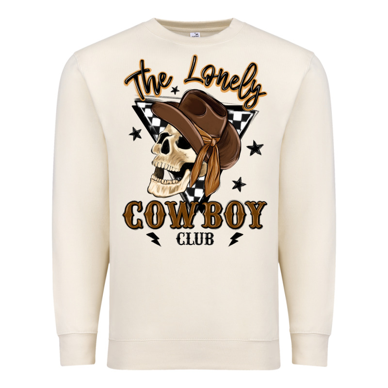 The Lonely Cowboy Club Premium Sweatshirt by MaliasSmallBusiness | Teevron