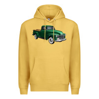 Antique Gold western green truck right 34 view 1 Premium Hoodie - FaDigitalArtStudio