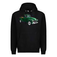 Black western green truck right 34 view 1 Premium Hoodie - FaDigitalArtStudio