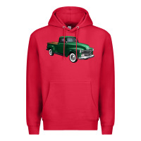 Cardinal western green truck right 34 view 1 Premium Hoodie - FaDigitalArtStudio