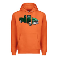 Carrot western green truck right 34 view 1 Premium Hoodie - FaDigitalArtStudio