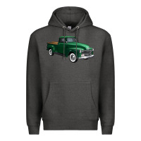 Charcoal Heather western green truck right 34 view 1 Premium Hoodie - FaDigitalArtStudio