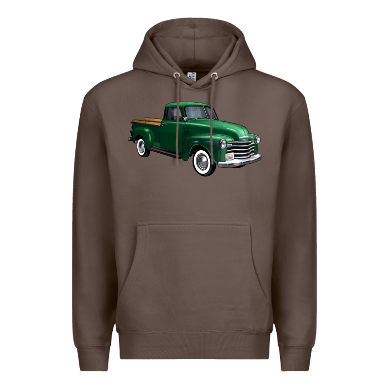 Western Green Truck Right 34 View 1 Premium Hoodie by FaDigitalArtStudio | Teevron