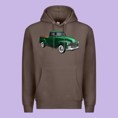 Western Green Truck Right 34 View 1 Premium Hoodie Designed By Fadigitalartstudio
