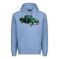Colony Blue western green truck right 34 view 1 Premium Hoodie - FaDigitalArtStudio