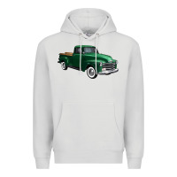 Dove Grey western green truck right 34 view 1 Premium Hoodie - FaDigitalArtStudio