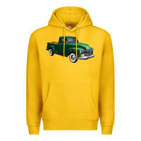 Lemon western green truck right 34 view 1 Premium Hoodie - FaDigitalArtStudio