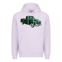 Lilac western green truck right 34 view 1 Premium Hoodie - FaDigitalArtStudio