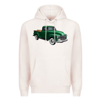 Pale Pink western green truck right 34 view 1 Premium Hoodie - FaDigitalArtStudio