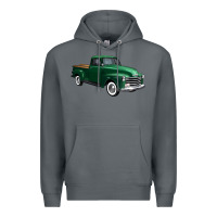 Rock western green truck right 34 view 1 Premium Hoodie - FaDigitalArtStudio