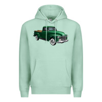 Seafoam western green truck right 34 view 1 Premium Hoodie - FaDigitalArtStudio