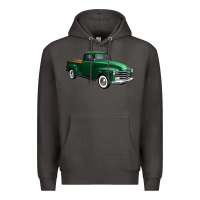 Smoke western green truck right 34 view 1 Premium Hoodie - FaDigitalArtStudio