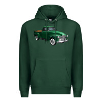 Sports Green western green truck right 34 view 1 Premium Hoodie - FaDigitalArtStudio