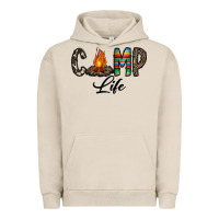 Pigment French Oak camp life Urban Hoodie - CowhideDigitalArt