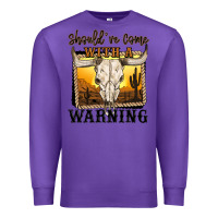Purple should've come with a warning Premium Sweatshirt - MaliasSmallBusiness