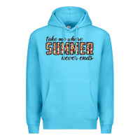 Ocean Blue take me where summer never ends Premium Hoodie - CowhideDigitalArt