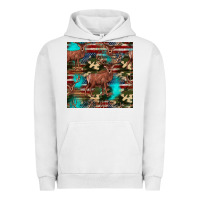 Pigment Lunar Rock hunting deer american flag seamless pattern Urban Hoodie - HRA Design Shop