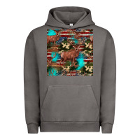Pigment Tornado hunting deer american flag seamless pattern Urban Hoodie - HRA Design Shop