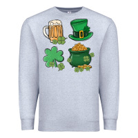 Heather Grey pot of gold Premium Sweatshirt - MaliasSmallBusiness