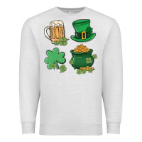 Oatmeal Heather pot of gold Premium Sweatshirt - MaliasSmallBusiness