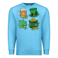 Ocean Blue pot of gold Premium Sweatshirt - MaliasSmallBusiness