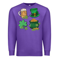 Purple pot of gold Premium Sweatshirt - MaliasSmallBusiness
