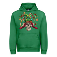 Emerald elf skull Urban Hoodie - FaDigitalArtStudio