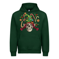 Foreset Green elf skull Urban Hoodie - FaDigitalArtStudio