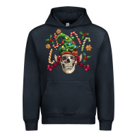 Navy elf skull Urban Hoodie - FaDigitalArtStudio