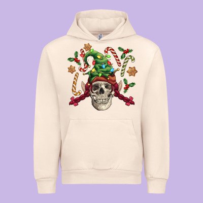 Elf Skull Urban Hoodie Designed By Fadigitalartstudio