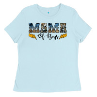 Baby Blue western mama of boys Ladies Tee - Artiststas