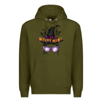 Army Green witchy mini Premium Hoodie - RacoonDesign