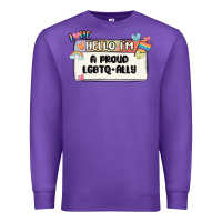 Purple proud ally Premium Sweatshirt - MaliasSmallBusiness