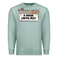 Seafoam proud ally Premium Sweatshirt - MaliasSmallBusiness
