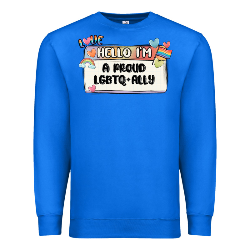 Proud Ally Premium Sweatshirt by MaliasSmallBusiness | Teevron