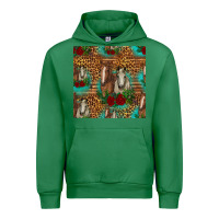 Horses With Roses Seamless Pattern Urban Hoodie | Teevron