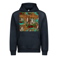 Navy horses with roses seamless pattern Urban Hoodie - HRA Design Shop