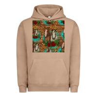 Pigment Burro horses with roses seamless pattern Urban Hoodie - HRA Design Shop
