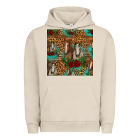 Pigment French Oak horses with roses seamless pattern Urban Hoodie - HRA Design Shop